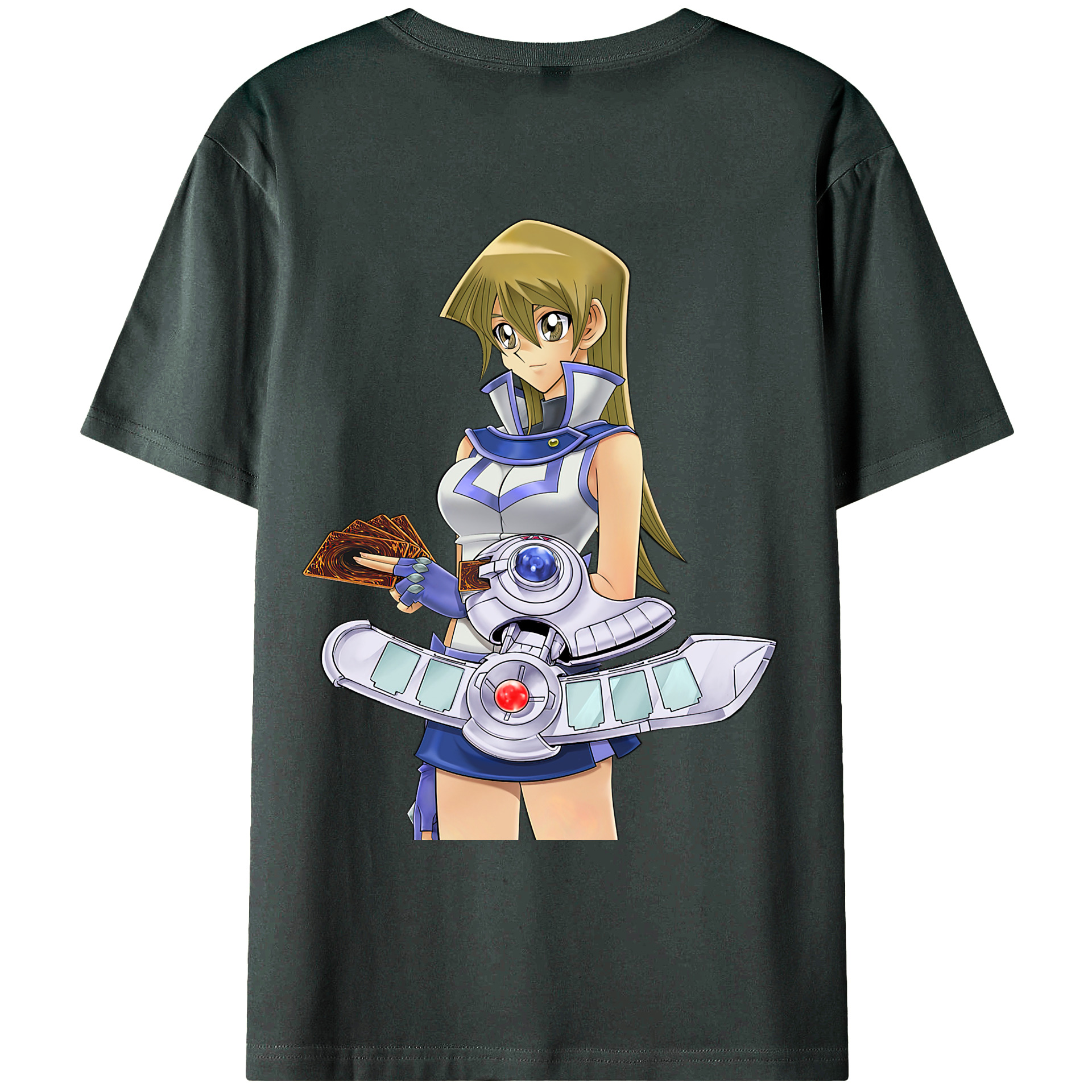 （画像用） 遊☆戯☆王 Yu-Gi-Oh! 綿100％ メンズ半袖Tシャツ（バックプリント） 通気性